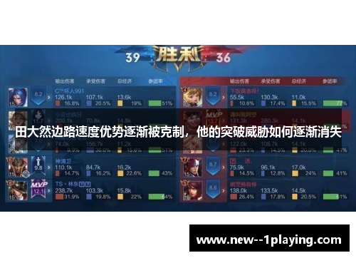 田大然边路速度优势逐渐被克制，他的突破威胁如何逐渐消失